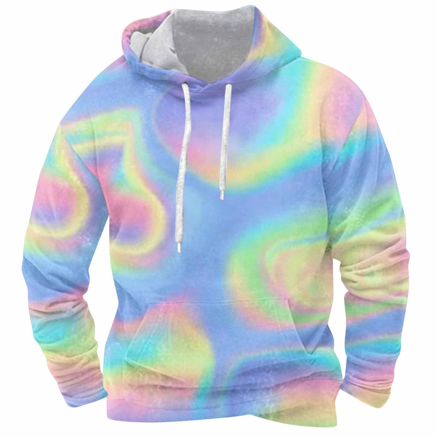 Herren Kapuzenpullover Marmormuster Trendig Modern