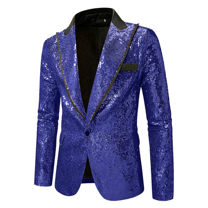 Eleganter Herren Blazer mit Pailletten Glitzer Effekt