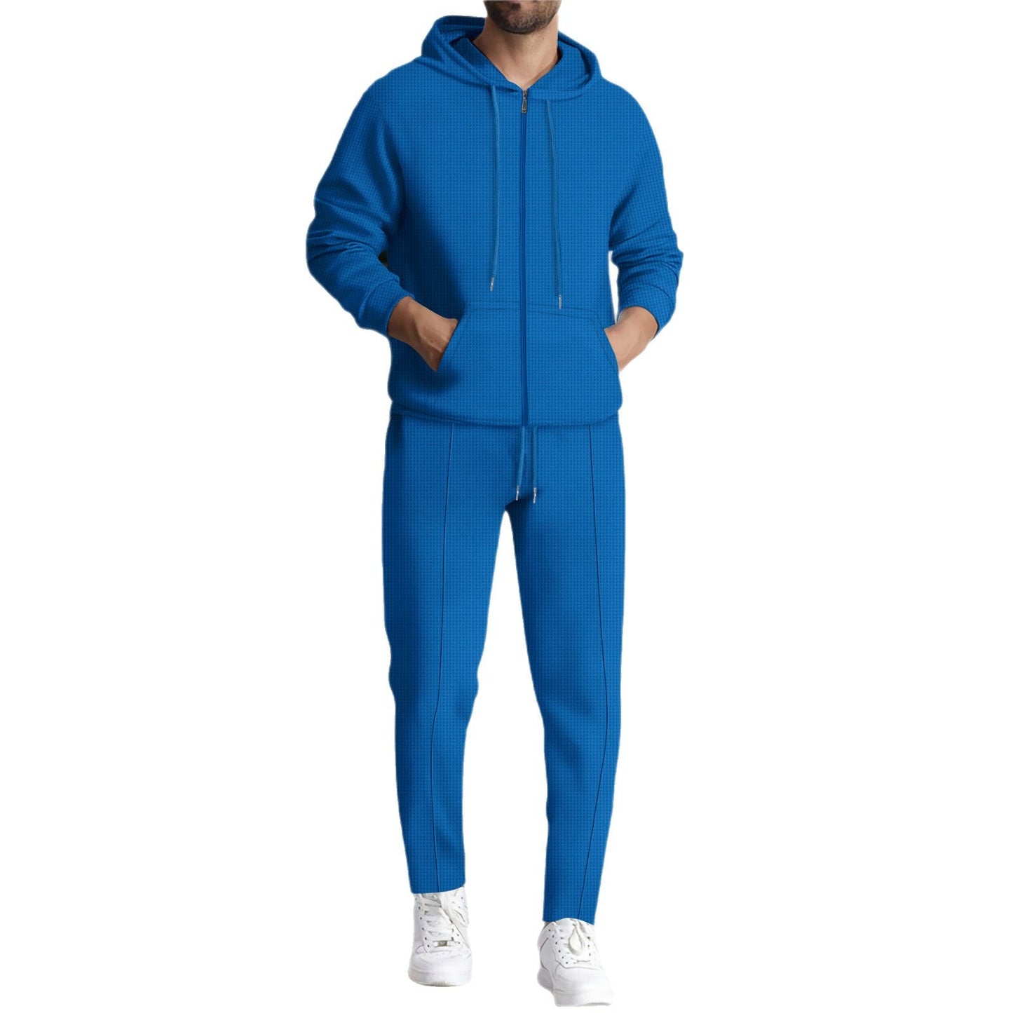 Herren Sportset Kapuze Reißverschluss Freizeitjacke Modern