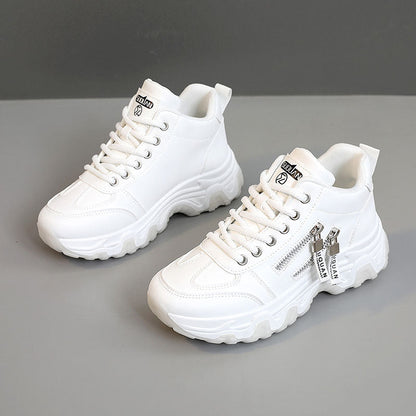 Damen Sneaker High-Top Sportlich Bequem Laufschuhe