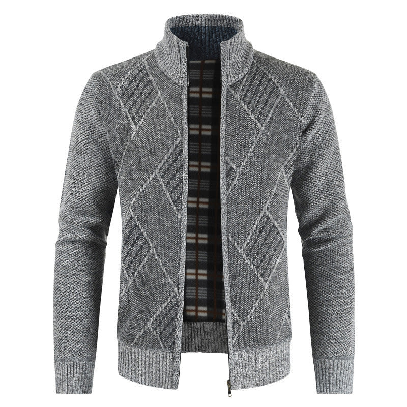 Herren Strickjacke Grafik Muster Modern Berlin Style