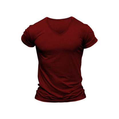 Herren T-Shirt V-Ausschnitt Weich Baumwolle Berlin Style
