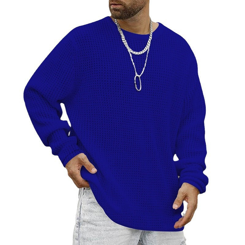Herren Strickpullover Lässig Weit Bequem atmungsaktiv