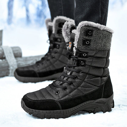 Damen Winterstiefel Warm Gefüttert Rutschfest Hoch - BerlinGlamour
