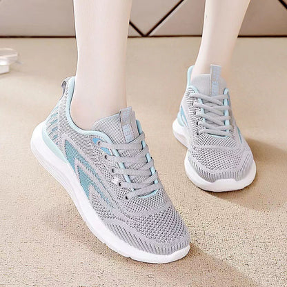 Damen Sneaker Atmungsaktiv Bequem Flexibel Sportlich