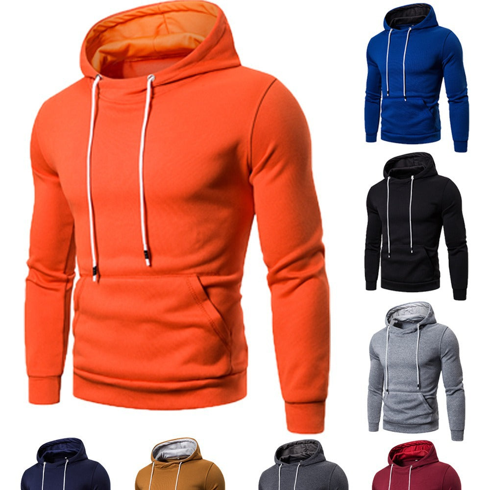 Herren Kapuzenpullover Soft Baumwolle Kängurutasche Modern - BerlinGlamour