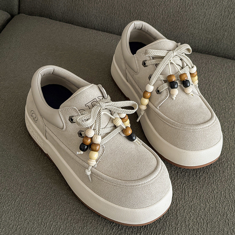 Damen Sneaker Modisch mit Ornamenten Schnürsenkeln