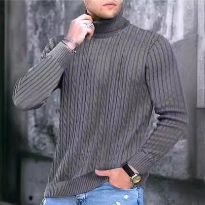 Herren Rollkragenpullover Weich Komfortable Strickqualität