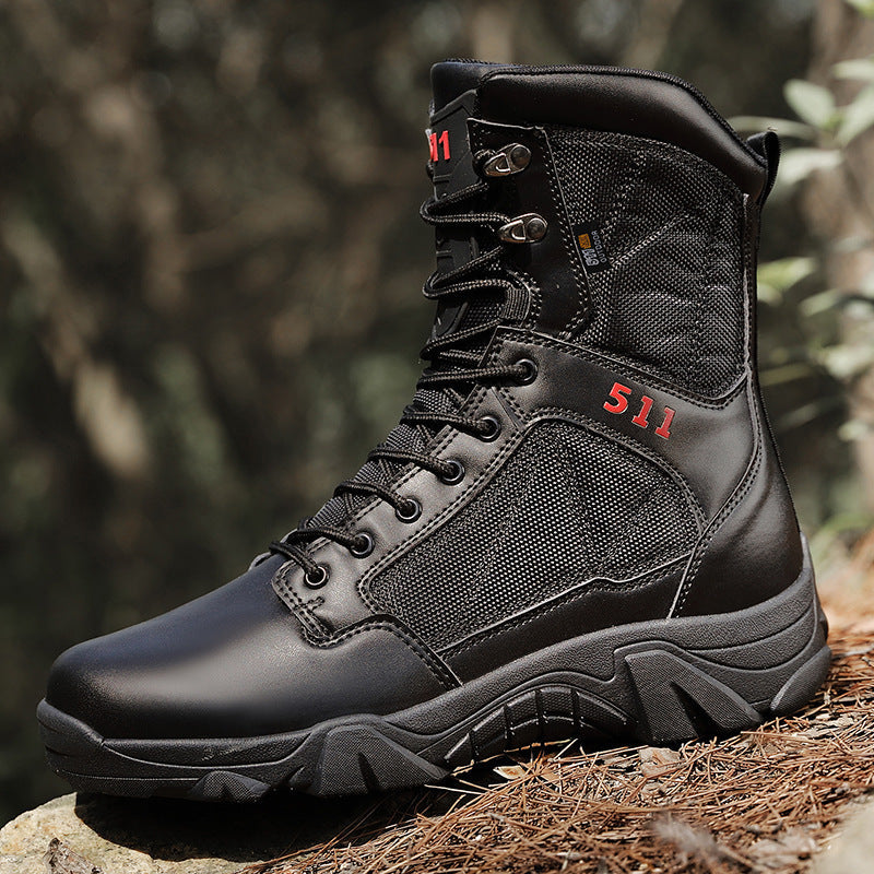 Herren Stiefel Tactical Militärstil Schwarz