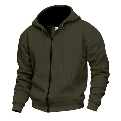 Herren Zip-Hoodie atmungsaktiv Sportlich Modern