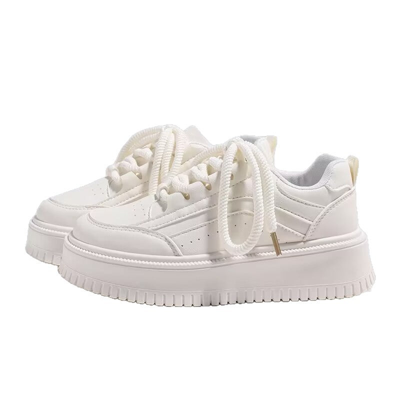Damen Sneaker Plattform Atmungsaktiv Komfort Schuhe