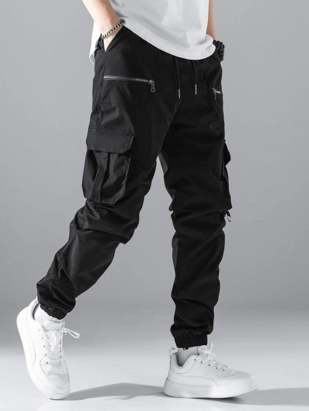 Herren Cargo-Jogginghose Mit Taschen Modern Sportlich