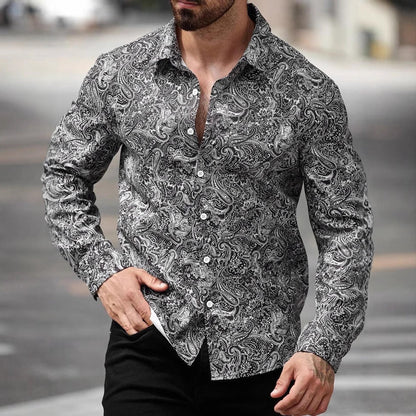 Männer Hemd Paisley Muster Modern Berlin