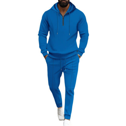 Herren Kapuzenpullover Sportlich Jogginghose Grau