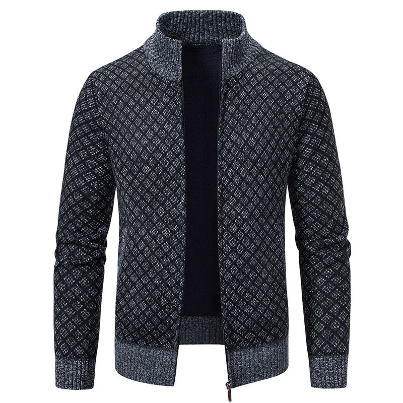 Herren Strickjacke Modern Floral Style