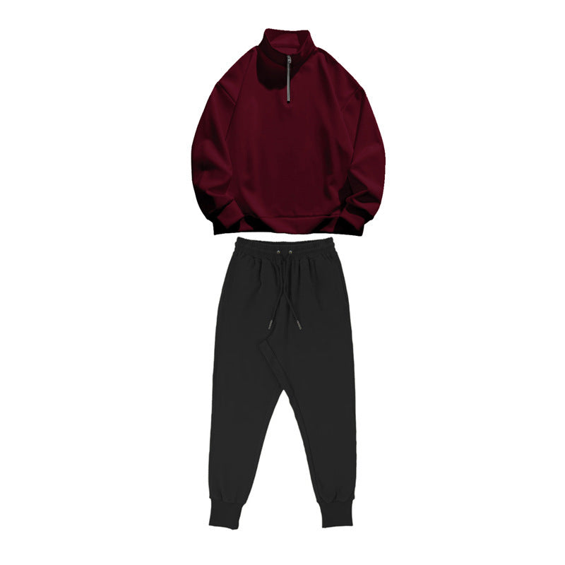 Herren Trainingsanzug Set Sportlich Modern mit Taschen