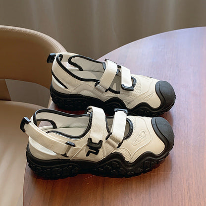 Damen Outdoor-Sandalen Bequem Klettverschluss Rutschfest