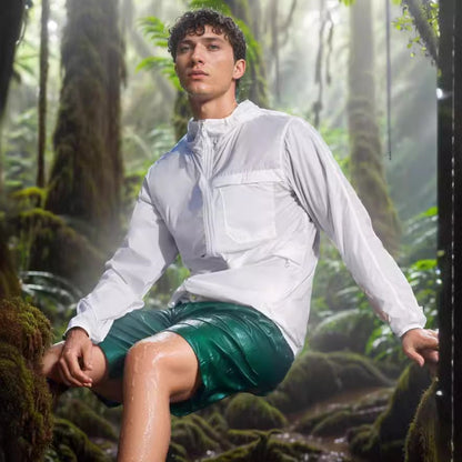Herren Outdoor-Jacke atmungsaktiv leichte Wasserabweisend