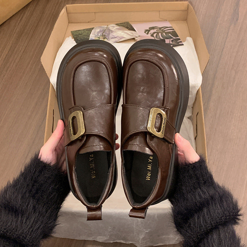 Damen Slipper Bequem Plateau Glitzer Schnalle
