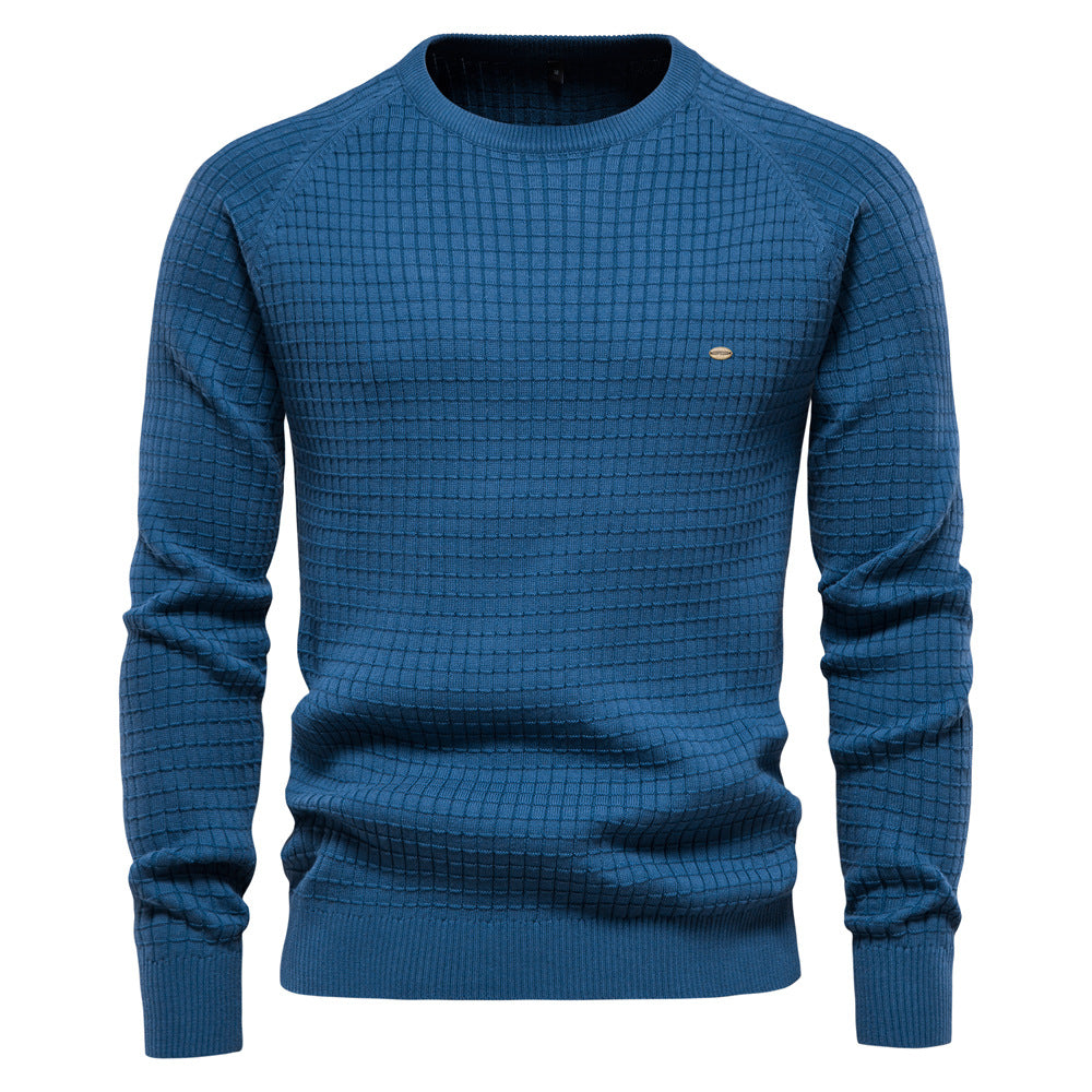 Herren Sweatshirt Rundhals Modern Strukturiert - BerlinGlamour