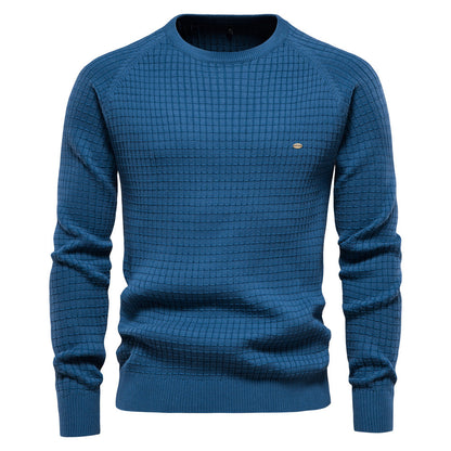 Herren Sweatshirt Rundhals Modern Strukturiert - BerlinGlamour