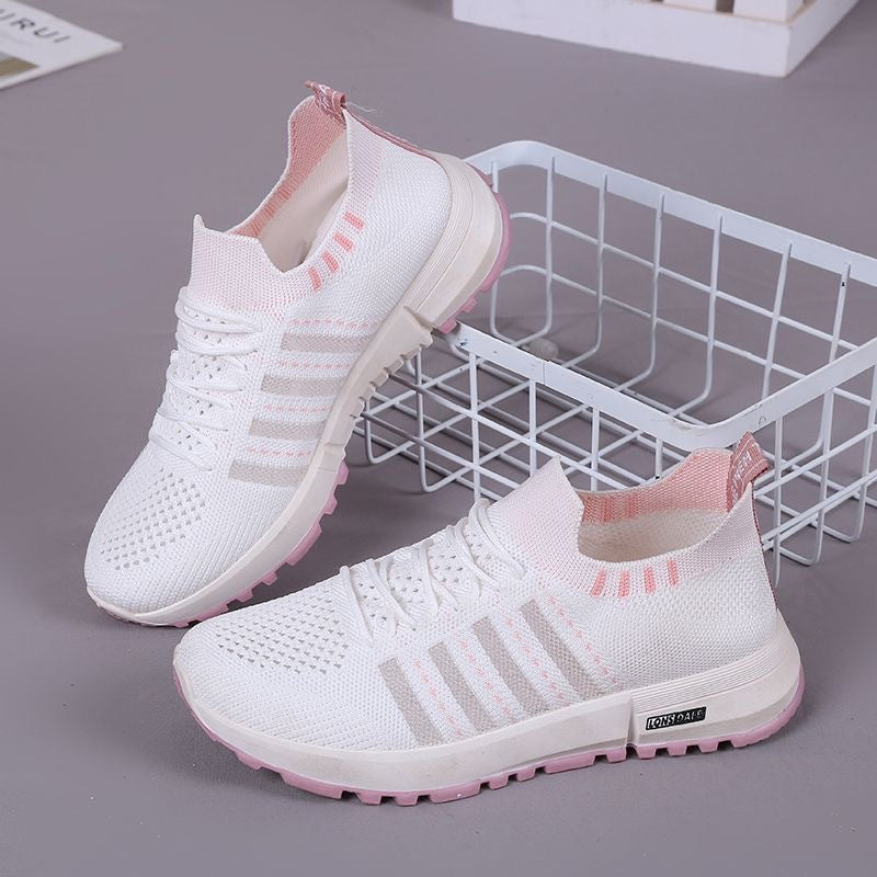 Damen Sportsneaker Leicht Atmungsaktiv Flexibel Laufschuhe