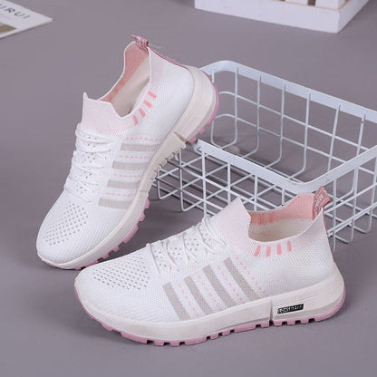 Damen Sportsneaker Leicht Atmungsaktiv Flexibel Laufschuhe