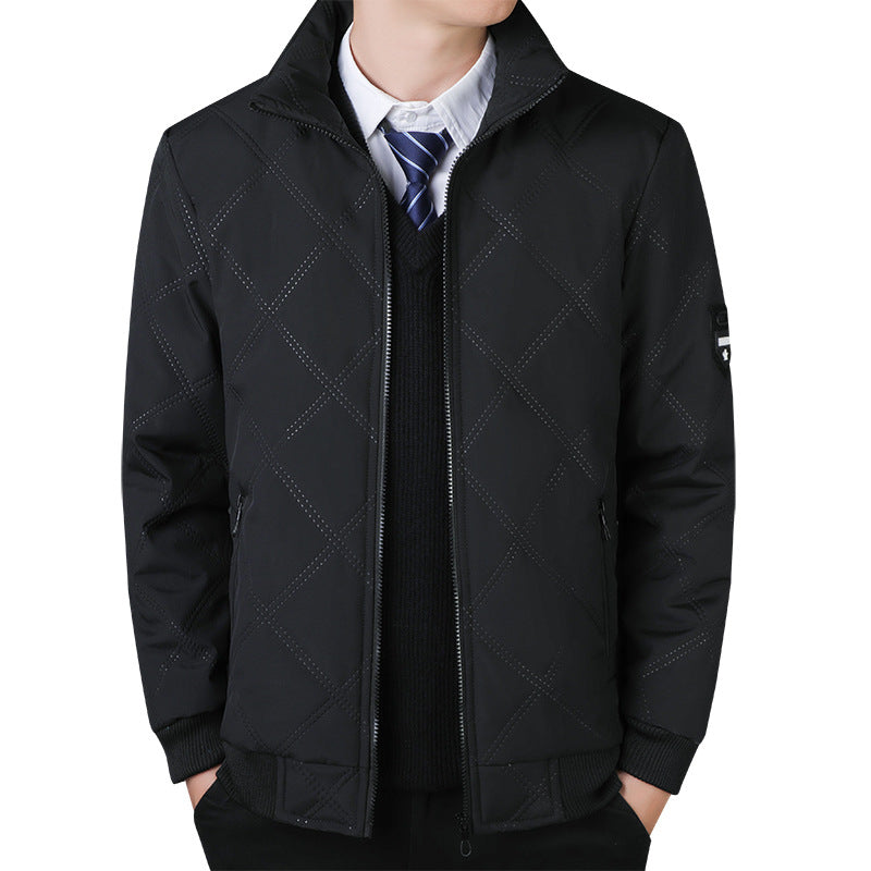 Herren Steppjacke Modern Elegante Mit Muster