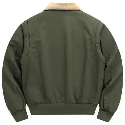 Herren Freizeitjacke Weich Teddyfutter Funktionstaschen