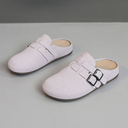 Damen Clogs Bequem Schnallen Schuhe Modern