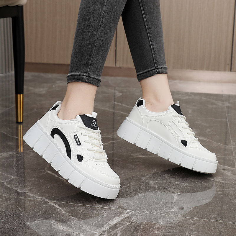 Damen Sneaker Plateau Sportlich Komfortabel Mit Dämpfung