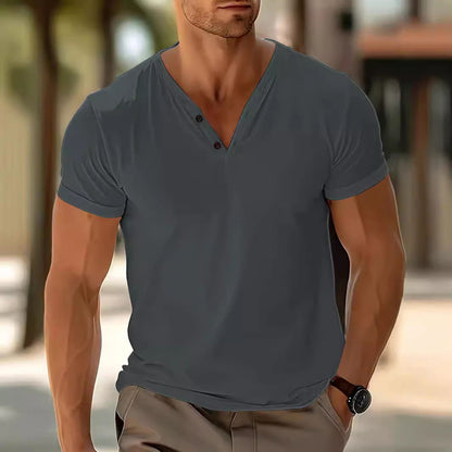 Damen T-Shirt Leicht Sportlich V-Ausschnitt