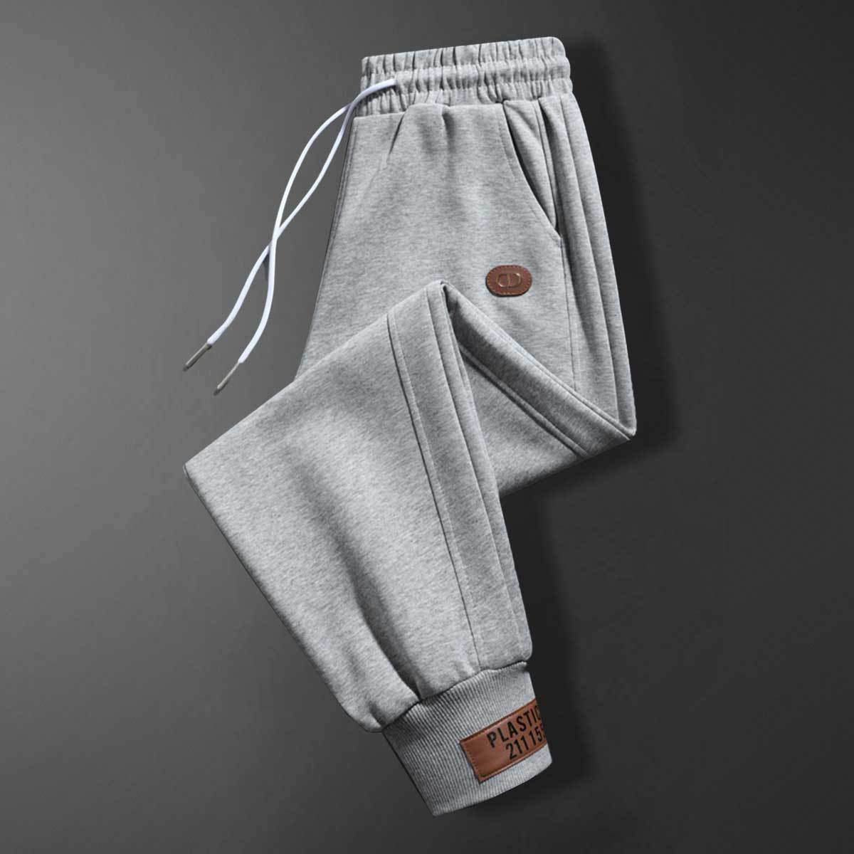 Bequeme Herren Sweatpants mit Verstellbund und Taschen Sportlich