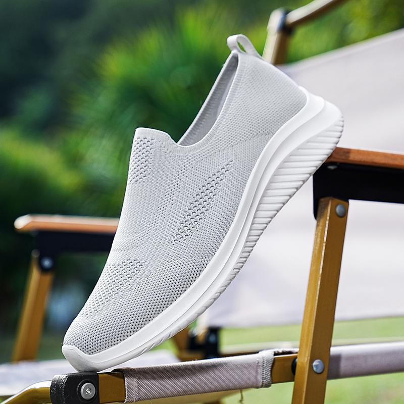 Damen Sneaker Sportliche Slip-On Schuhe Atmungsaktiv