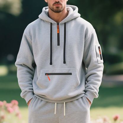 Herren Kapuzenpullover Sportlich Reißverschluss Hoodie