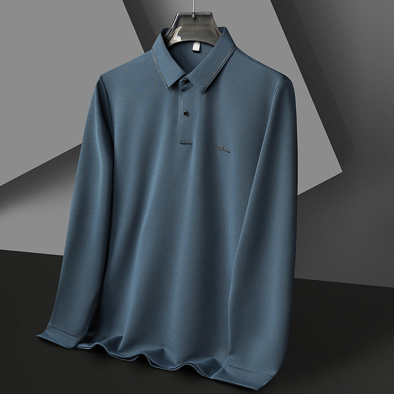 Herren Poloshirt Langarm Feuchtigkeitsregulierend Hochwertig