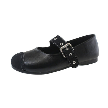 Damen Ballerinas Bequem Verstellbar Komfortabel