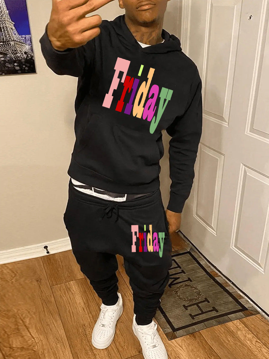 Herren Hoodie Set mit Aufdruck Berlin Streetwear Style