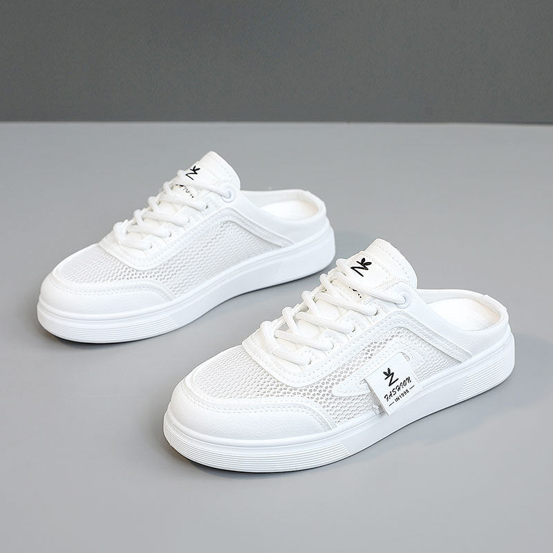 Damen Sneaker Leicht Atmungsaktiv Mesh Schwarz