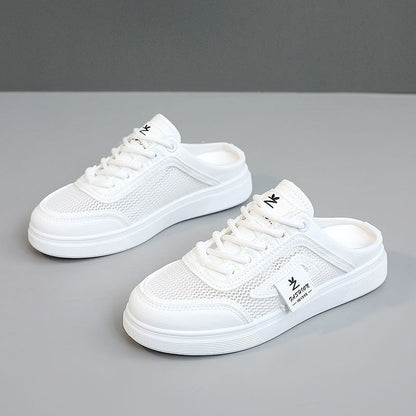 Damen Sneaker Leicht Atmungsaktiv Mesh Schwarz