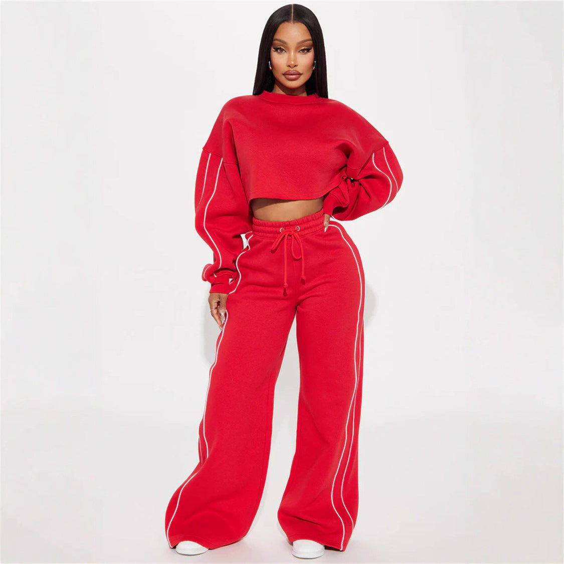 Damen Hoodie Lässig Crop Top Trendig