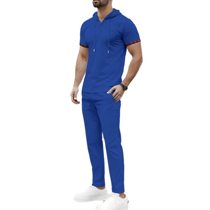 Herren Sportset Kapuze mit Taschen Ergonomisch Modern