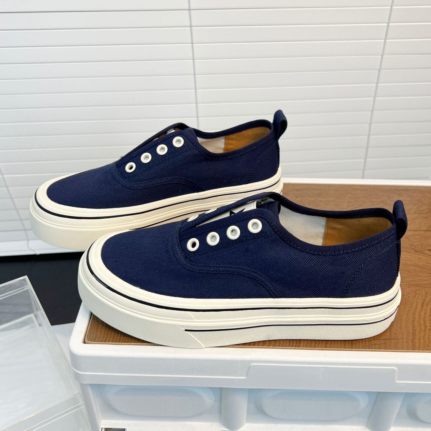 Damen Sneaker Bequem Lässig Canvas Schuhe Komfort