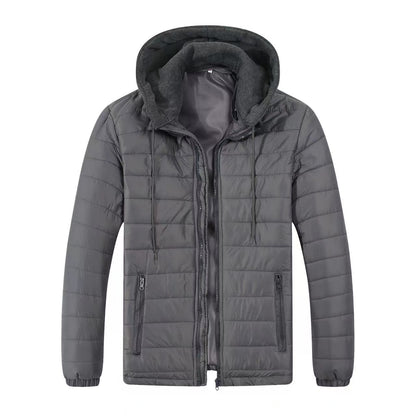 Herren Steppjacke Übergangsjacke Warm Isoliert Kapuze