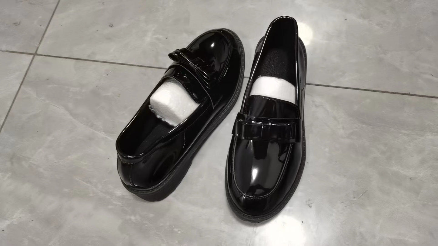 Damen Mokassins Elegantes Schnallen Design Schuhe