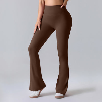 Fitnesshose Damengröße mit Hochem Bund Formende Leggings