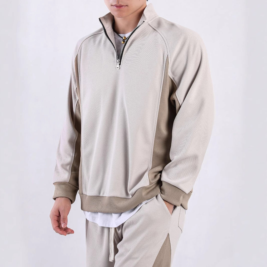 Herren Funktionspullover Atmungsaktiv Halbzipper Sportlich