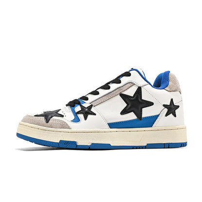 Damen Sneaker Sternen-Design Weiche Laufsohle Trendy