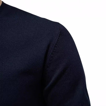 Herren Strickpullover V-Ausschnitt Fein Gestrickt Modern