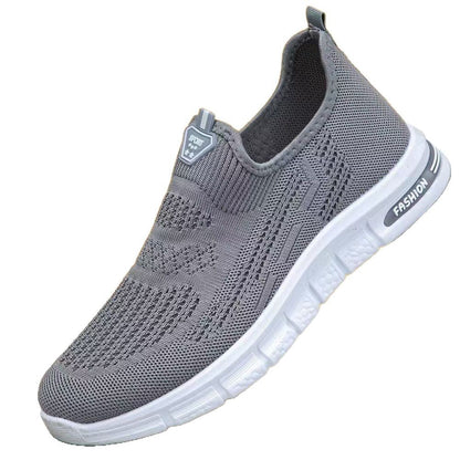 Damen Sneaker Sportlich Atmungsaktiv Slip On